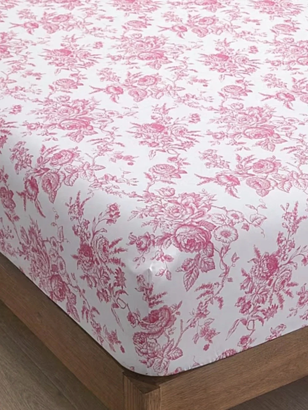 Charming Elegant TWIN XL PINK Toile Sheet Set ~. Shabby Chic Cottage Vibe
